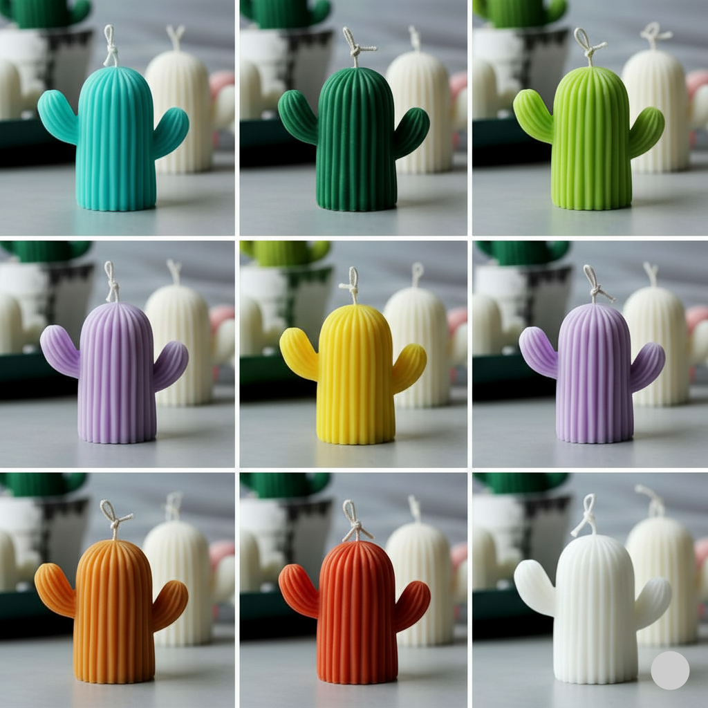 desert Bloom Cactus Candle