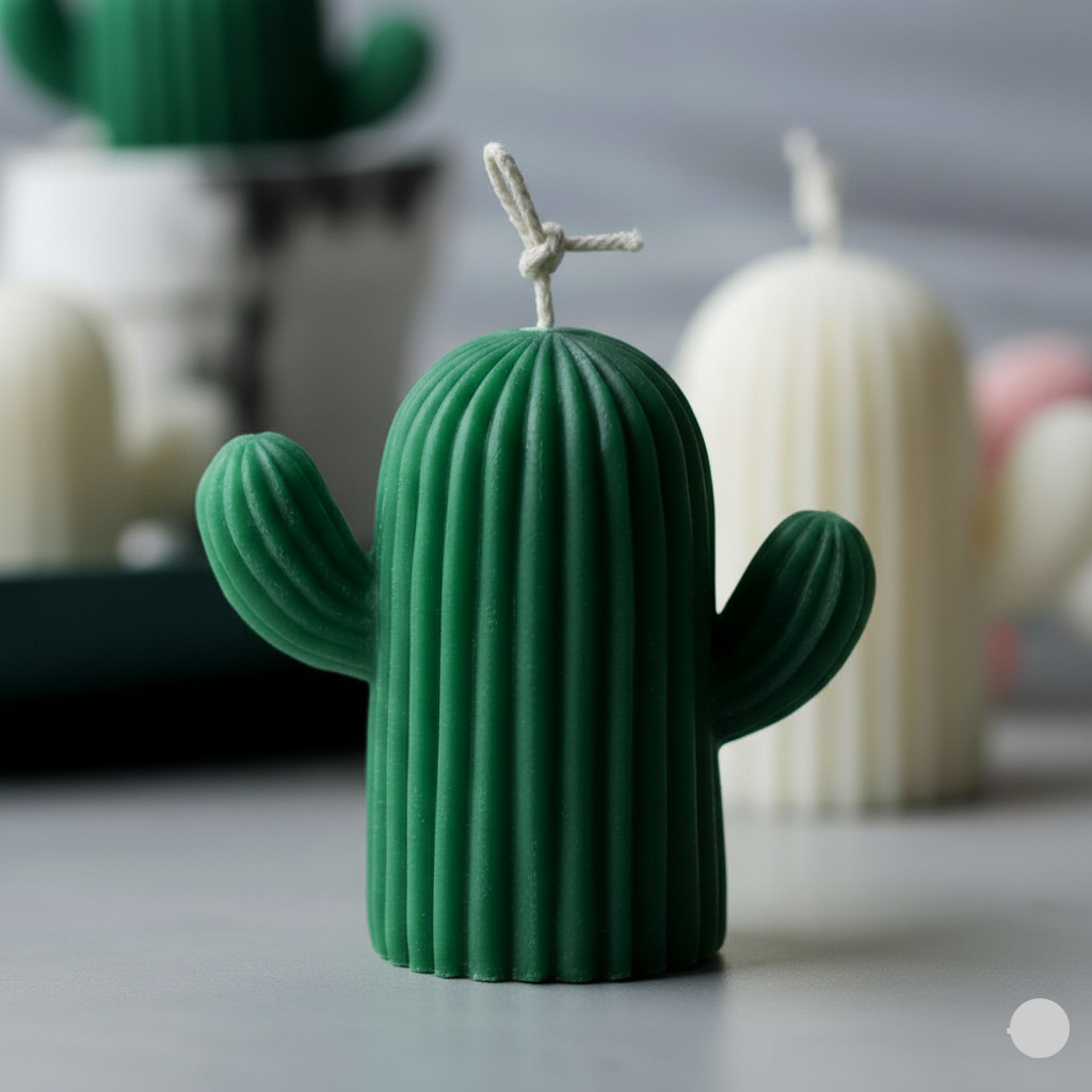 desert Bloom Cactus Candle